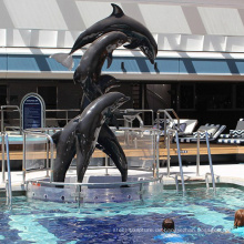 Hochwertige Delphin Statuen für Schwimmbäder